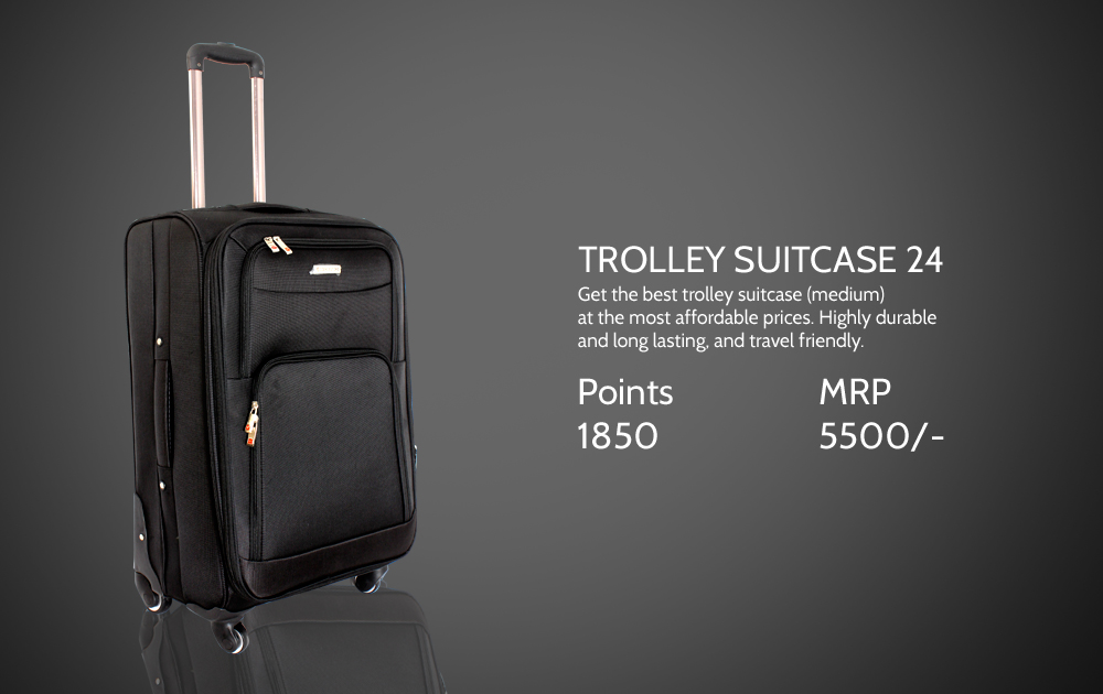 cornerstone trolley suitcase